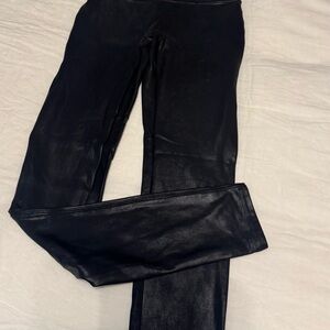 SPANX Black Faux Leather Leggings